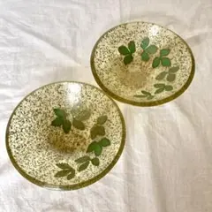 50s ヴィンテージ　ルーサイト　グリッター　ボウル　2つ　ミッドセンチュリー