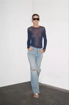 ZARA ダメージデニム