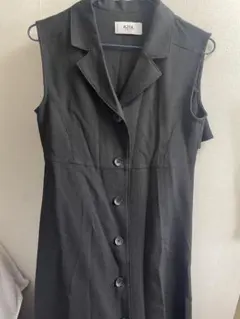 AZUL ブラック ノースリーブ ワンピースベスト S