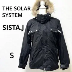 シスタジェイ　スノーボードウェア　ウィンタースポーツ　フード　ファー　ブラック