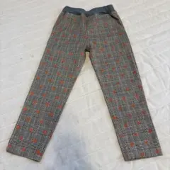 チェック柄ロングパンツ　110