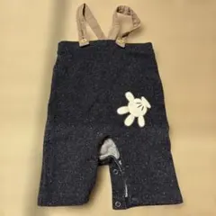 ダークグレー サスペンダー付きロンパース 70-80cm