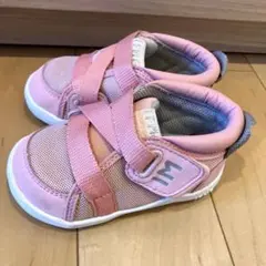 イフミー　スニーカー　ピンク クロスストラップ 13.5㎝