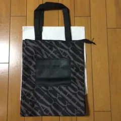 FAUCHON ロゴトートバッグ ブラック