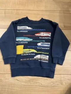 新幹線デザイン トレーナー 100cm ネイビー