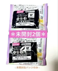 ディズニー　刺繍ピンバッジつきビスケット第2弾　【未開封　刺繍缶バッジ】　2個