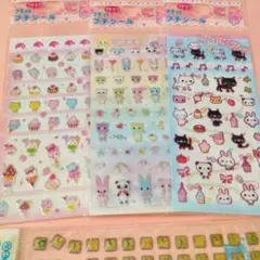 平成レトロ　レモン社　レモン株式会社　シール わんこ　うさぎ　いちご　実写 平成レトロ レモン社 レモン株式会社 シール わんこ うさぎ