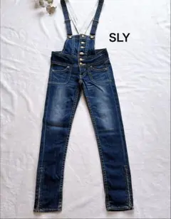 【SLY】 デニムサロペット オーバーオール 25 S Y2K ギャルのサムネイル