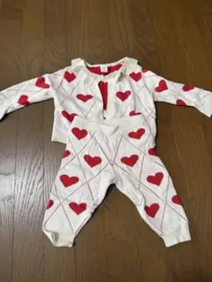 GAP ハート柄 セットアップ 6-12month