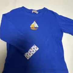ミキハウス　ロンT 青