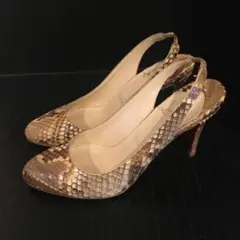 ChristianLouboutin ルブタン 37 パイソン サンダル レア