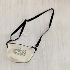 マンハッタンポーテージ　ショルダーバッグ　ポシェット　ナチュラル　生成り　バッグ