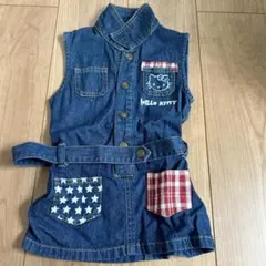 サンリオ キティーちゃん デニムワンピース 95