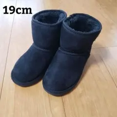 ブラックショートブーツ 19cm