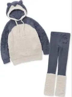 ジェラートピケ ポケモン カビゴンフーディ＆レッグウォーマーレギンスセット