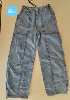 コクーンジョガープルオンパンツ s ブルー 165 レディース デニム