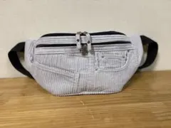 ハンドメイド　デニムリメイク　ウエストポーチ　ボディバッグ　コーデュロイ