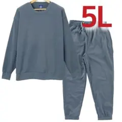 5L 4XL トレーナー スウエット パンツ 大きいサイズ 裏起毛 上下セット