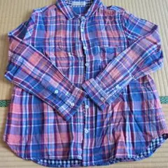 Golden Bear チェック柄長袖シャツ