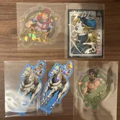 ジョジョワールド SBR 7部 1部 クリアステッカー ジョニィ ディエゴ