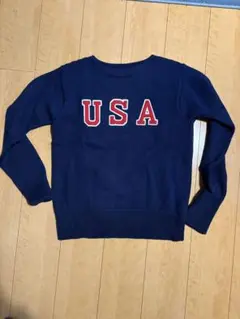 Polo by Ralph Lauren USAロゴ セーター S ネイビー