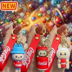 LABUBU ラブブキーホルダー コカ・コーライベント☆レア商品 3点大人気
