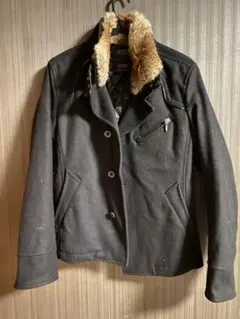 NICOLE CLUB FOR MEN ファー付きジャケット