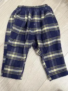 紫チェックズボン　サイズ80