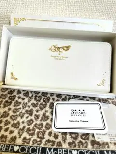サマンサタバサ プチチョイス ディズニーアナ雪 長財布 ホワイト白 
