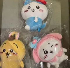 ちいかわ ハチワレ うさぎ サンリオ コラボ ぬいぐるみs　3体セット