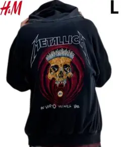 新品 H&M × メタリカ METALLICA コラボ パーカー L