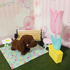 ナビスコさま専用・ミニチュアダックスちゃん♡・あみぐるみ