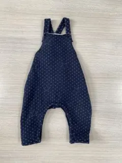 プチバトー　ネイビー 星柄ロンパース 18m オーガニックコットン