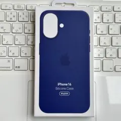 ウルトラマリン　iPhone16 　ケース シリコーン Apple 純正 新品