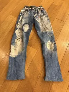 Stomp Stamp デニムだましプリントパンツ