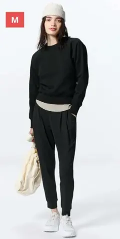 【新品】GU ストレッチ ヨガ パンツ ブラック 黒 Мのサムネイル