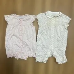 べべ ロンパース 2枚セット 女の子 80cm