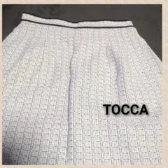 《美品》TOCCA ツイードラメ入りフレアスカート サイズ2のサムネイル