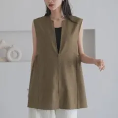 LOWRYS FARM ホップサックベスト　ブラウン