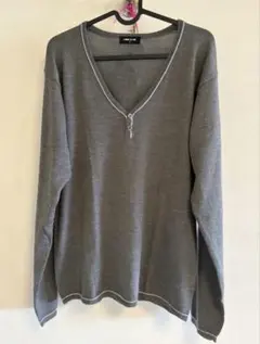 COMME CA ISM ニット セーター グレー L