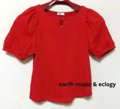earth music&ecology レッド 半袖 トップスのサムネイル