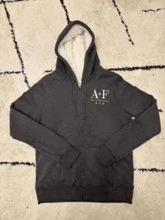 【新品未使用】Abercrombie & Fitch ダークグレー パーカー M