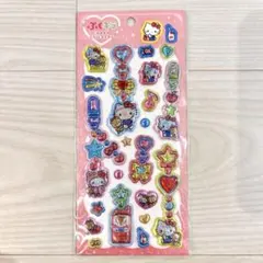【正規品】サンリオ　ぷくキラチャームステッカー　キティ　ギャル　ヒョウ柄