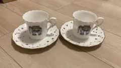 ナルミ　ボーンチャイナ　象柄　カップ・ソーサー