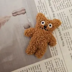 茶色のクマ型（磁石付き）♡