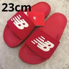 new balance シャワーサンダル 23cm レディース キッズ レッド