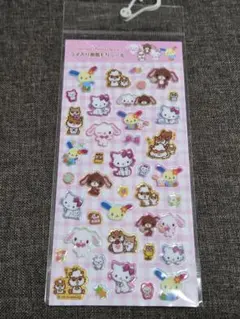 サンリオキャラクターズ　ラメ入り樹脂もりシール