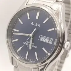 작동 불가 Aruba 남성 태양 시계 AEFD569 데이 데이트 네이비 다이얼