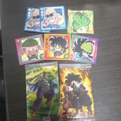 ドラゴンボール ステッカー 6枚、カード2枚
