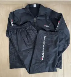 FILA ブラック ジャージ上下セット
